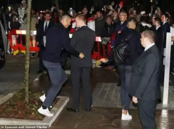 Cristiano Ronaldo Mobbed By Fans At Juventus Team Hotel After UCL Win (Photos)